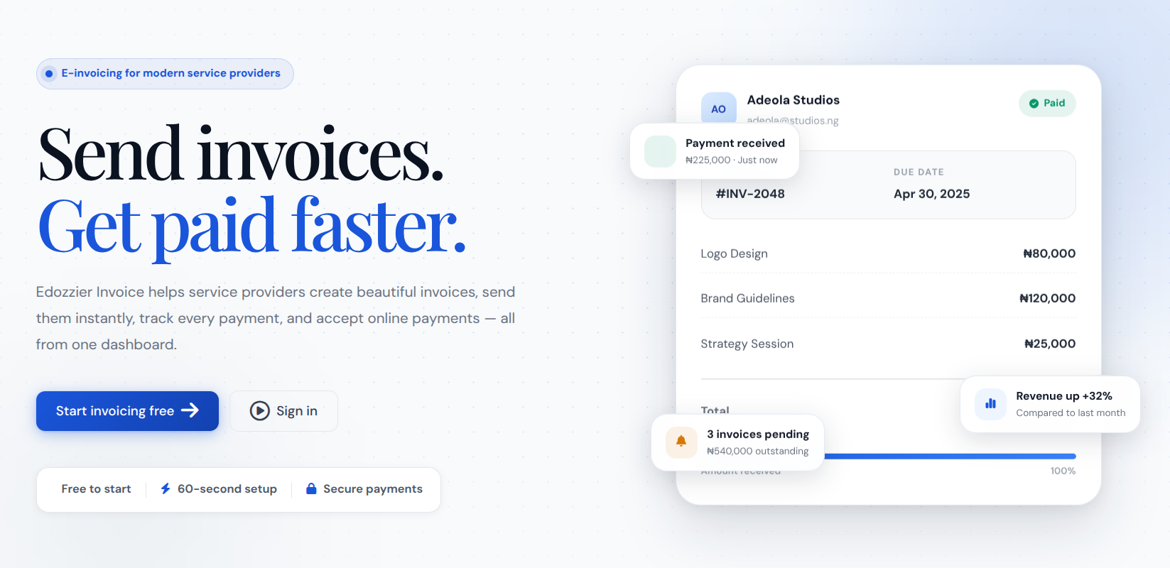 E-Invoicing Platform for Service Providers